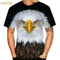 Creative Fashion Mens Eagle T-Shirt Pattern Shirt Men 3D Print American Flag Eagle Hip Hop Rock