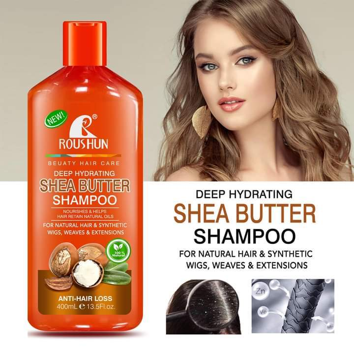 ROUSHUN Shea Butter Shampoo Anti Hair Loss 400ml | Lazada PH