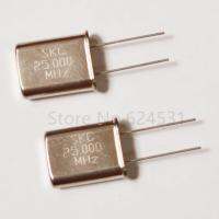 10pcs อินไลน์พาสซีฟควอทซ์คริสตัล HC-49U 25MHZ 25.000MHZ 25M คริสตัลเรโซเนเตอร์