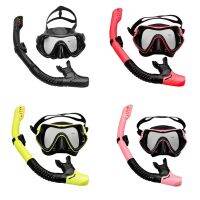 ✠⊕☃ หน้ากากดำน้ำสำหรับผู้ใหญ่ Snorkeling Breath Tube ชุด Anti-Fog Goggles แว่นตาสำหรับผู้หญิงผู้ชายใต้น้ำ Scuba Mask Anti-slip Buckle