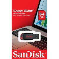 SanDisk CRUZER BLADE FLASH DRIVE USB 2.0 แฟลชไดร์ฟ 64GB Black (SDCZ50_064G_B35) เมมโมรี่ การ์ด แซนดิส แฟลซไดร์ฟ อุปกรณ์สำหรับจัดเก็บ ถ่ายโอนย้ายข้อมูล หน่วยความจำ คอมพิวเตอร์ PC &amp; แล็ปท็อป โดย Synnex รับประกัน 5 ปี (สีดำ)