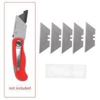 【YF】 5Pcs Folding Trapezoid Cutting Blade Art Carpet Replaceable Utility Cutter -v