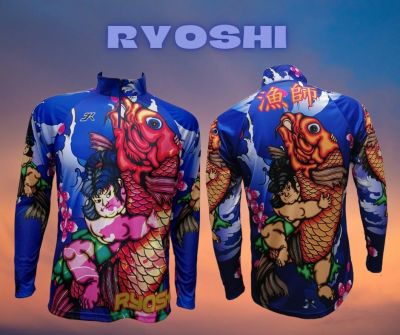 เสื้อตกปลา JK Thailand เสื้อกันยูวี ลาย ryoshi ป้องกันรังสี UV 80% แห้งเร็ว