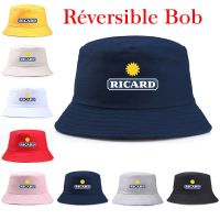Unisexe Summer Reversible RICARD Bucket Hats Man Women Cotton Fisherman Cap Girl Boy Daily Vacation Chapeau Bob Casquette Gorras