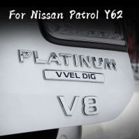 สติ๊กเกอร์สัญลักษณ์ด้านหลัง V8 Platinum สำหรับ Nissan Patrol Patrol Armada Y62 Y61อุปกรณ์เสริม