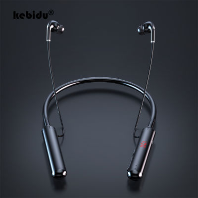 kebidu LED Bluetooth Wireless Headphones 5.0 Sports Earbuds Waterproof Sports Headset For 11 Xiaomi Redmi 10 Samsung S9