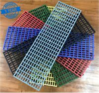 ตะแกรงระบายน้ำพลาสติครุ่นสีพิเศษ Special Color PP Plastic GRATING Panel ขนาด 30x100cm. ช่อง 15x30mm. สูง 30 mm. รับน้ำหนัก 200 kg. สีแดง เขียว น้ำเงิน เหลือง (Colorful)