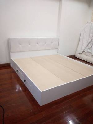 เตียงนอนหัวเบาะ  HAVANA 5 ฟุต // MODEL : B-5-COMFORT ดีไซน์สวยหรู สไตล์เกาหลี 2 ลิ้นชัก หัวเบาะ สินค้ายอดนิยมขายดี