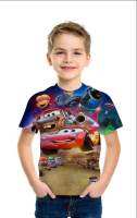 [Tsdopn34gpt]   Kids Boys Short Sleeves T-Shirts Animal Car Print Tee Toddler Shark Tops Little Boys Casual Tees 09