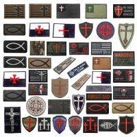 【LZ】✇♝  Emblema bordado 3D para vestuário táticas ao ar livre Emblema moral Braçadeira transversal Fish Cap Patches de jaqueta