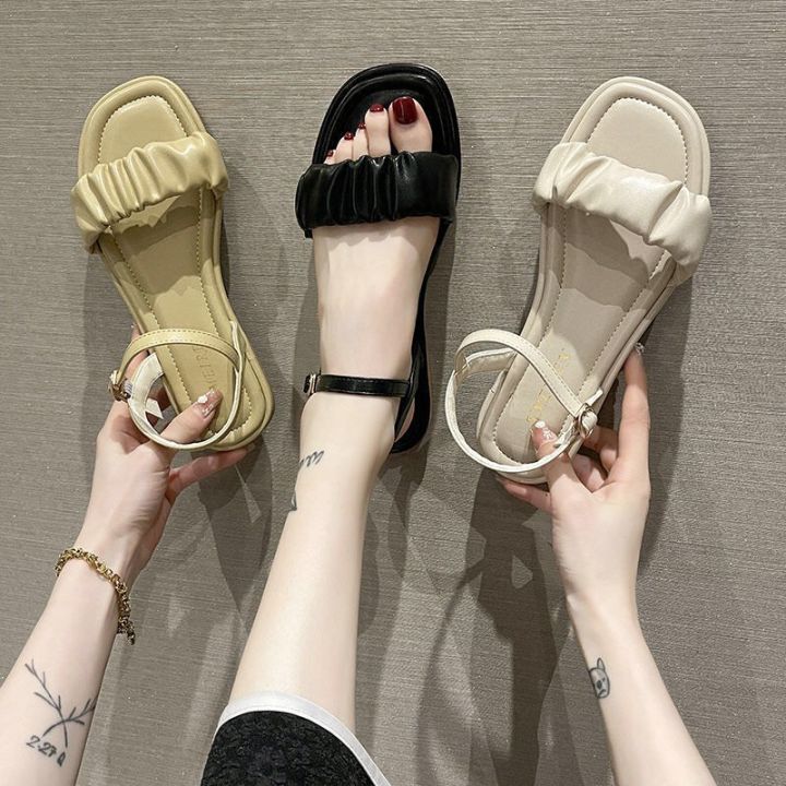 Giày nữ hàng hiệu _ Giày sandal nữ xỏ ngón 5cm siêu êm siêu mềm. Dép nữ xỏ  ngón quai hậu đi biển. | Shopee Việt Nam