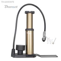 □ Deemount Bicycle Pump Inflator 160PSI Gauge Foot Pedal Portable Floor Air Inflator External Hose Fits Presta Schrader PMP014