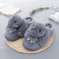 High Quality Women Slippers Lovely Rabbit Animal Prints Solid Flat Indoor Shoes Winter Plush Warm Home Slippers Size 36-43