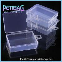 PETIBAG พลาสติกทำจากพลาสติก กล่องเก็บของโปร่งใส สี่เหลี่ยมสี่เหลี่ยม โปร่งใสโปร่งใส เคสสินค้าขนาดเล็ก ร้อนแรงมาก มี5ขนาด กล่องใส่เครื่องประดับลูกปัด กล่องบรรจุของ