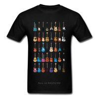 Love Guitar T-shirt Men Different Guitars T Shirt Music Lover Funny Tshirt Swag Clothing Custom Summer Coolest Black Streetwear