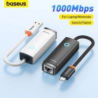 BASEUS อะแดปเตอร์เครือข่ายอีเทอร์เน็ต USB สำหรับแมคบุ๊กโปรแอร์ USB อะแดปเตอร์อีเทอร์เน็ต RJ45สำหรับการ์ดเน็ตเวิร์ก Mi กล่องทีวี S