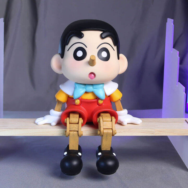 crayon-shin-chan-pup-pinocchio-ทำมือแฟชั่นเครื่องประดับของขวัญน่ารักเคลื่อนย้ายได้-gk-โมเดล