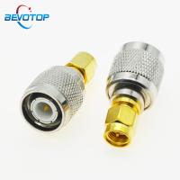 ■☾ BEVOTOP 2 PCS RF Adapter SMA Male plug to TNC Male Plug For Radio Antenna RF Coaxial Connector Adapter High Quanlity 50 Ohm