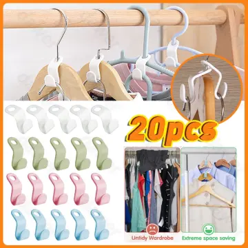 18pcs Triangle Shaped Hook Connectors For Stackable Hangers In