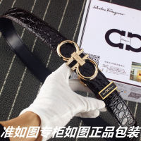 (Fashion high-end belt)2023 F Home Latest Style Mens BeltMens BeltMens BeltMens BeltMens BeltMens BeltMens BeltMens Belt, Crocodile Pattern 24k Pure Steel