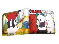 We Bare Bear-S 1ช่องซิป Dompet Koin อนิเมะ PU 2ช่องใส่บัตร2ช่องใส่อัลบั้มรูป1ช่องกระเป๋าสตางค์ผู้หญิงผู้ชาย