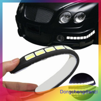 dongchengdianzi 2pcs 12V 20W กันน้ำ LED Daytime Running Light DRL cob Strip Lamp FOG Car