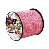 【LZ】✙  Nunca se desvaneceu 4 vermelho e branco linha de pesca trançada Vertente 2-100LBS 500m 1000m 1500m 2000m super pe cabo de fio de pesca da carpa de água salgada