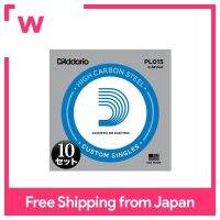 เหล็กธรรมดา DAddario 015 PL015สายกุหลาบสำหรับไฟฟ้า/กีตาร์โปร่งชุด10ชิ้น