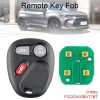 【HOT】 Auto City (JAS) 315Mhz 3ปุ่มรีโมท Keyless Key Fob KOBUT1BT Fit สำหรับ1999 2000 2001 GMC Sierra 1500 2500 3500 HD