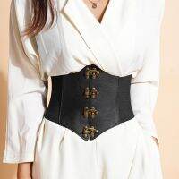 Retro Large size seal womens Wide Girdle Waist decorative Steampunk Belts For Lady Multidimension Design sense Corset For Dress