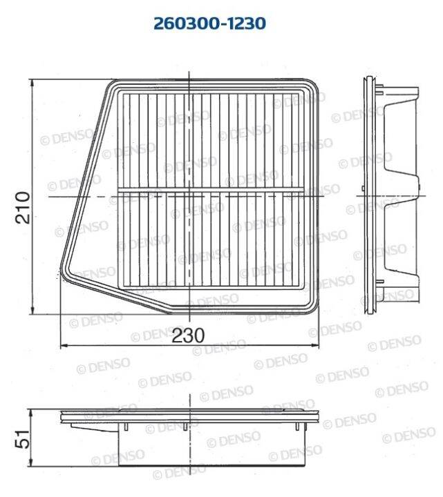 กรองอากาศเด็นโซ่-260300-1230-สำหรับ-honda-accord-g8-2008-2012-เครื่องยนต์-2-0