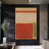 ศิลปะบนผนังผ้าใบสีแดง Mark Rothko,การผลิต Mark Rothko,ศิลปะบนผนังศิลปะผนังสมัยใหม่,ศิลปะนามธรรม,ผ้าใบพิมพ์พร้อมแขวน,สี Mark Rothko 1ชิ้นกรอบไม้ด้านในหรือไร้กรอบ (หรือสีดำอะลูมินัมอัลลอยกรอบ)