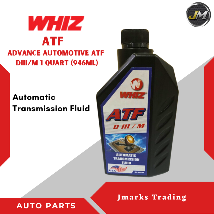 Whiz ATF Automatic Transmission Fluid DIII / M 1 quart 946mL Lazada PH