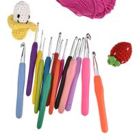 【CW】 10mm New Soft Grip Tools Weave Yarn Aluminum Crochet Knitting Needles