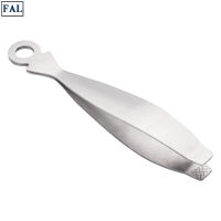 FAL Fish Bone Tweezers Stainless Steel Flat And Slant Tweezers Pliers Remover Tool