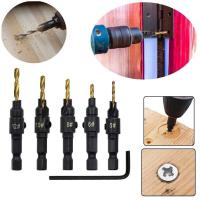 Hexagonal Shank Countersunk Bit Versatile Countersunk Hole Furniture For Home Projects Diy Twist Woodworking Suitable Making Drill Q5V3