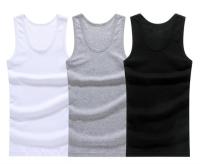 3pcs/lot Cotton Mens Underwear Sleeveless Tank Top Solid Muscle Vest Undershirts O-neck Gymclothing T-shirt mens vest Male 4XL