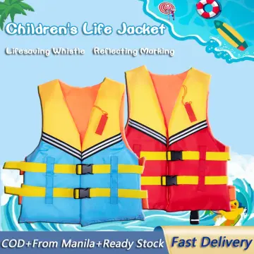 Season Kids Inflatable Safety Swim Vest Life Jacket Swimming Aid YYY