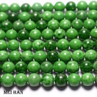 Meihan Wholesale (1 strand) natural 6mm 8mm Russia Maw-sit-sit jasper smooth round stones beads for jewelry making diy design