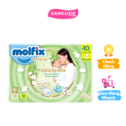 Miếng lót Molfix Thiên Nhiên Newborn 1, 1 tháng, 90 miếng + 10 miếng