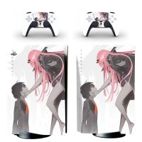 DARLING in the FRANXX Zero Two PS5 Standard Disc Skin Sticker Decal Cover for PlayStation 5 Console amp; Controller PS5 Disk Skins