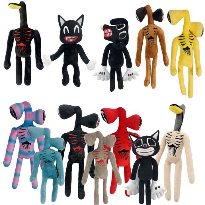 series-head-siren-black-cat-plush-toy-big-mouth-horror-doll-character-stuffed