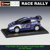 BBURAGO 1:32 2017 M-SPORT Ford fiesta wrc sebastien ogier metal model Toys For Children Birthday Gift Toys Collection