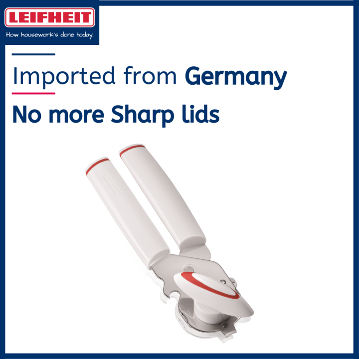Leifheit High Quality Safety Can Opener with Bottle Opener (Prevents