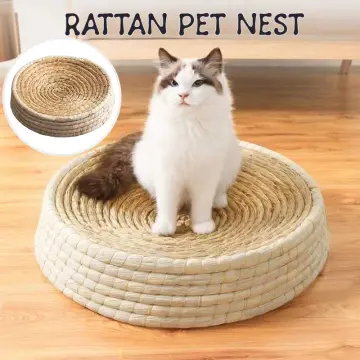 Handmade Grass Cat Nest Pet Nest Cat Bed Pet Straw Bed Kitten Cat