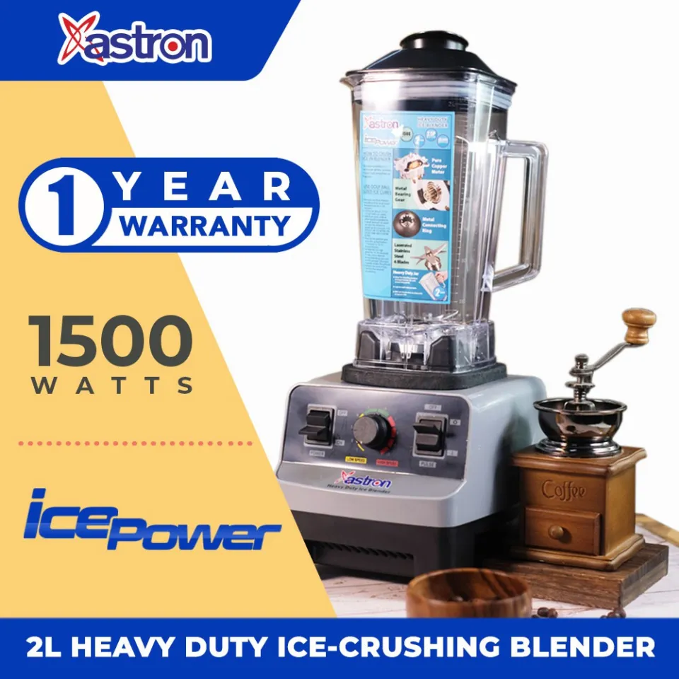 SALE!!! Astron Ice Power Heavy Duty Commercial Blender and Ice Crusher  (1500W) (2L capacity) SALE!!!