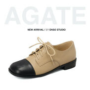 Giày Oxford nữ AGATE da thật 3cm