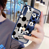 UCUC เคสโทรศัพท์เคสสำหรับ Samsung Galaxy A70การ์ตูน Mickey Mouse สำหรับสาวกันกระแทก Frosted กลับนุ่มขอบฝาครอบเลนส์ป้องกันเลนส์โทรศัพท์บางเฉียบกรณี (มีสายรัดข้อมือ)