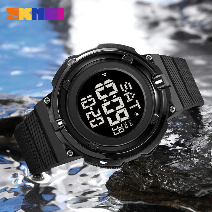 นาฬิกา-skmei-2023สำหรับผู้ชาย-jam-tangan-digital-ใหม่50ม-jam-tangan-sport-ว่ายน้ำป้องกันอากาศสำหรับผู้ชาย2010