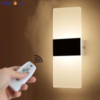 110220V Acrylic Metal Modern Sconce Wall Lights Dimmable Wall Sconce Bedroom Light White Black Wall Light Lamp Lampara De Pared